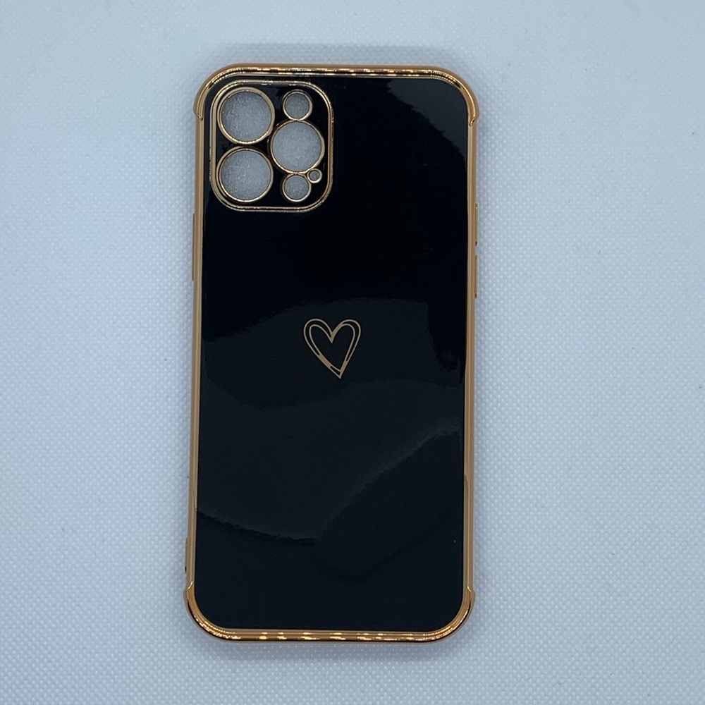 Case for IPhone 12 Pro with Gold Heart